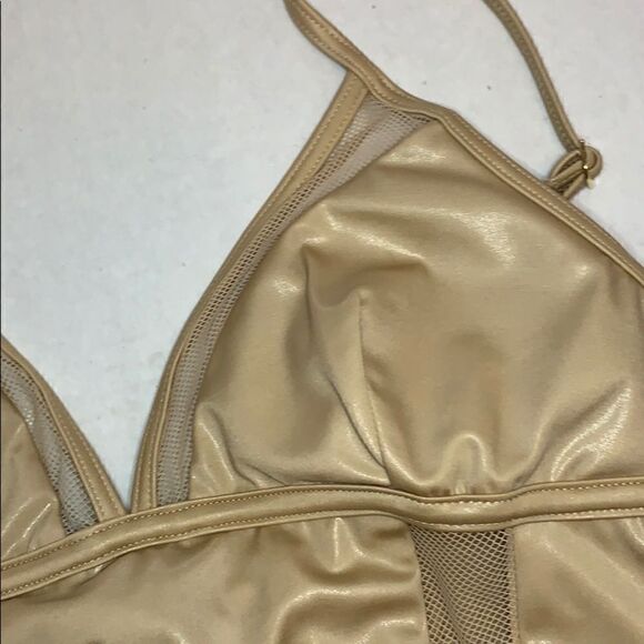 NWT A. Che Reese Maillot swimsuit nude mesh XS - Picture 7 of 8